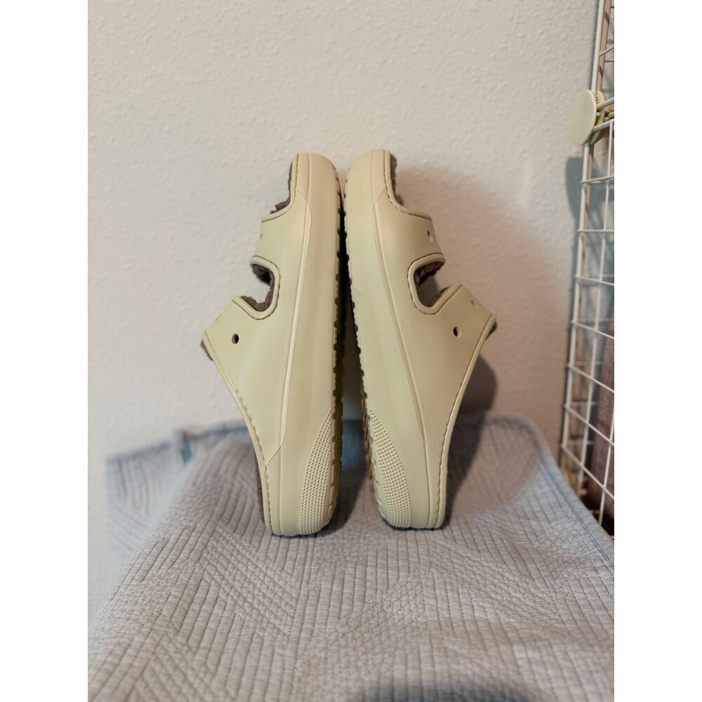 Crocs Classic Cozzzy Slide Sandals in Mushroom/Bone Women’s 11, Men’s 9 - Picture 10 of 12